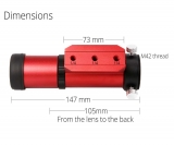 William UniGuide 32 mm Mini - Leitfernrohr Guiding mit universeller Sucherbasis, rot