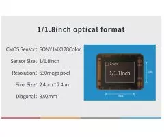 TS-Optics ToupTek G3M178C Color Planetary Camera and Autoguider - Sensor D= 8.92 mm