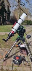 Sun with LUNT LS130MT B3400 double-stack module with ZWO ASI178mm on CQ350 mount