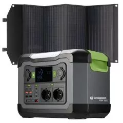 BRESSER Set Mobile Power-Station 1.200 W + Solar-Ladegert 120 W