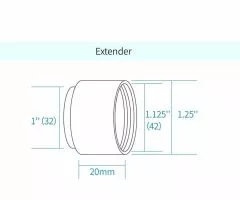 TS-Optics ToupTek GPCMOS01200KMB Mono Camera and Autoguider - Chip D=6.14 mm
