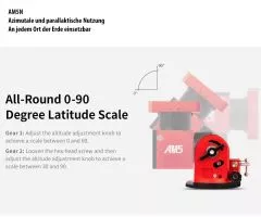 ZWO AM5N Harmonic Equatorial Mount Gen.2 - GoTo Travel Mount - Mount Head (AM5-N)