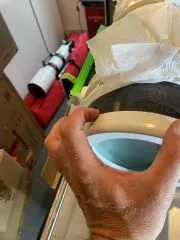 Installation of an aperture ring for the primary mirror
