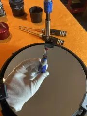 Installation of an aperture ring for the primary mirror