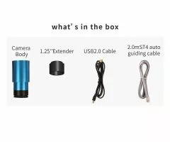 TS-Optics ToupTek GPCMOS02000KPA Color Camera and Autoguider - Chip D=6.46 mm