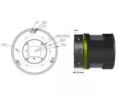 TS-Optics Apollo 428M MAX Pro mono astro camera, Sony IMX428 sensor D=17.5 mm