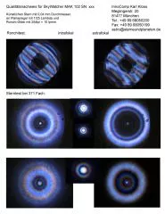 Qualittsnachweis fr SkyWatcher Maksutov 102/1300mm.