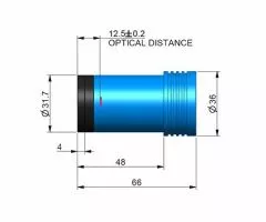 TS-Optics ToupTek Mono USB3.0 Planetenkamera und Autoguider - Sony IMX662 D=6,45 mm