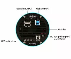 TS-Optics ToupTek Monochrome Astro Camera 492MP Sony IMX492 Sensor D=23.1 mm