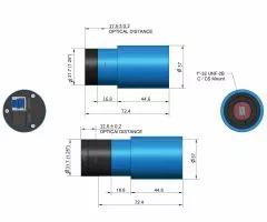 TS ToupTek G3M2210M Monochrome Planetenkamera mit SC2210 Sensor, D=8,8 mm
