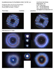 Sterntest und Ronchi fr SkyWatcher Mak 102/1300mm