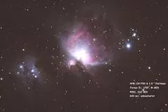Orionnebel M42 mit einem APM Super APO 107/700mm.