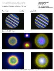 Qualittsnachweis mit Sterntest und Ronchi fr einen Skywatcher