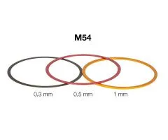 Baader M54 Fein-Abstimmringe-Set aus Aluminium (0,3 / 0,5 / 1mm)