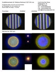 Sterntest und Ronchi fr einen Skywatcher Startravel-102 Grofel