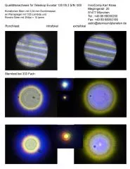 Sterntest und Ronchi fr einen Skywatcher Evostar-120 120/1000mm