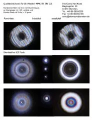 Sterntest und Ronchi fr einen SkyWatcher Maksutov 127/1500.
