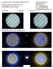 Sterntest und Ronchi fr einen Skywatcher Equinox 80 - 80/500mm